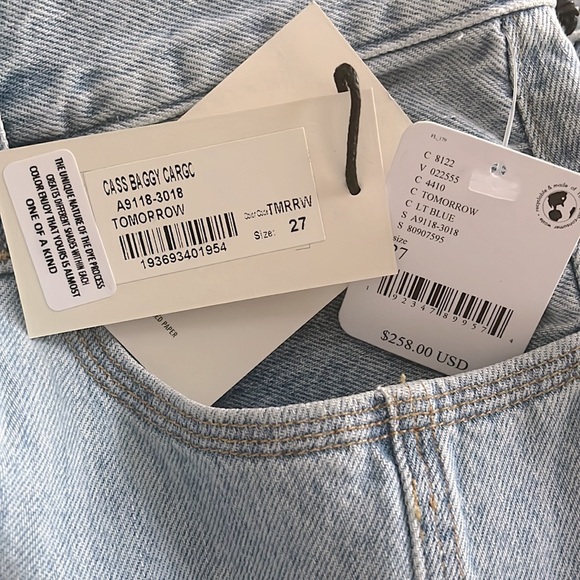 NEW AGOLDE Cass Baggy Cargo Jeans - Picture 5 of 5